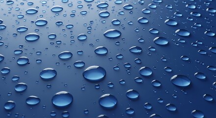 Azure Dewdrops' Embrace AI Generated