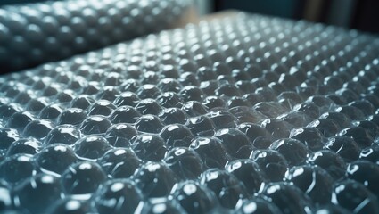 Fototapeta premium Protecting an item with bubble wrap during shipping