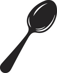 Spoon Silhouette Vector Set &ndash; Kitchen Utensil, Teaspoon, Tablespoon, and Cutlery Icons for Culinary and Design Projects"

