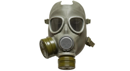 Isolated gas mask military