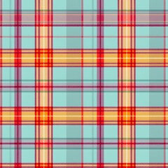 Obraz premium Sophisticated vibrant plaid with crimson, mustard, teal, plum tones, seamless pattern.