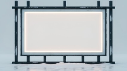 oversized sign displayed on a plain white surface