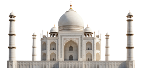 taj mahal in agra india isolated