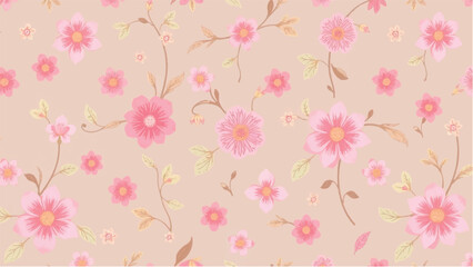 Floral pattern background. Floral pattern design. Minimalist Floral Fabric Pattern.