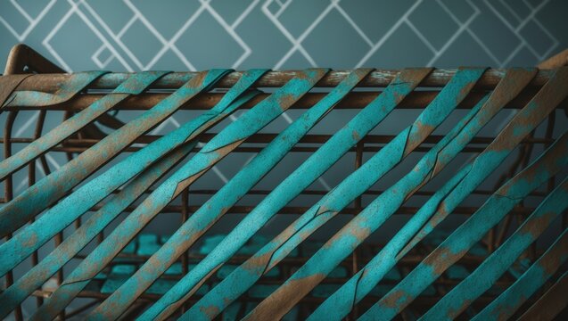 Diamond pattern wallpaper featuring ketupat from shopping carts