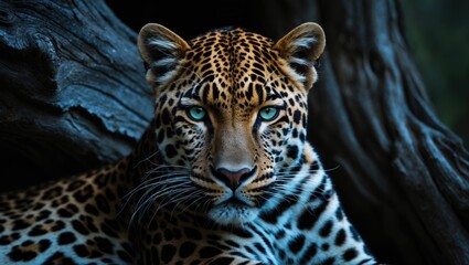 Obraz premium Close view of a Leopard at rest, turning its head away