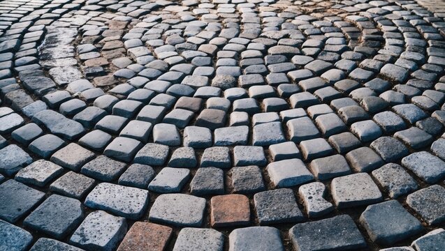 Stone-paved street