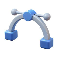 3d render graphic design path tool icon for vector illustration software interface