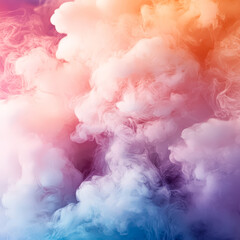 Naklejka premium Colorful cloud of smoke with a blue and pink swirl
