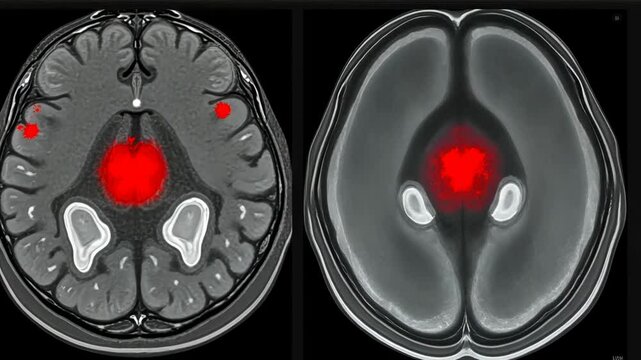 Scanning infections, viral detection, brain imaging. Infection analysis. Pathogens cause severe symptoms. MRI identifies brain abnormalities. Healthcare prevents disease progression.
