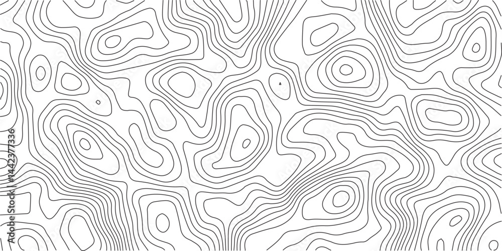 Leinwandbilder abstract topographic background. geographic line map. wavy pattern design. paper texture imitation o