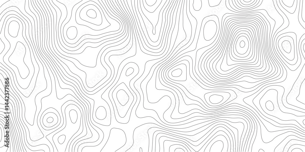 Leinwandbilder Abstract Topographic background. Geographic line map. Wavy pattern design. Paper texture imitation of a geographical map shades. Vector illustration.	