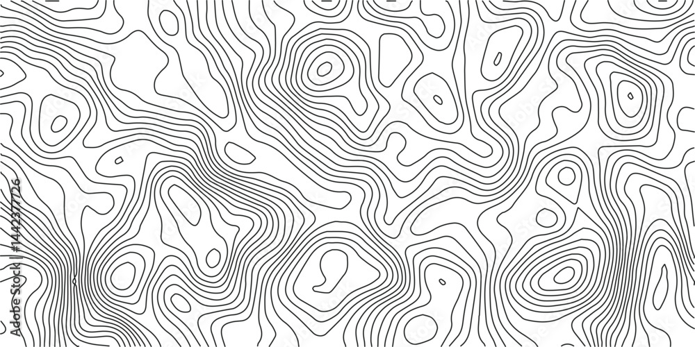 Aufkleber abstract topographic background. geographic line map. wavy pattern design. paper texture imitation o