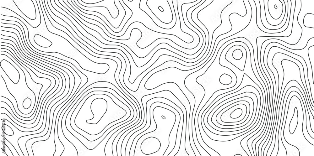 Leinwandbilder abstract topographic background. geographic line map. wavy pattern design. paper texture imitation o