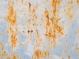 Grunge rust texture - close-up of oxidized metal with peeling surface. Detailed corrosion and texture of rusty metal. Graphic design, backgrounds requiring industrial, decayed aesthetics.
