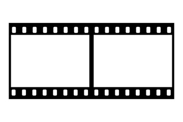 Film strip frame. Cinema tape. Photo negative, filmstrip. Movie black seamless vector illustration on white background for cinema-themed projects, movie posters and photographic albums.