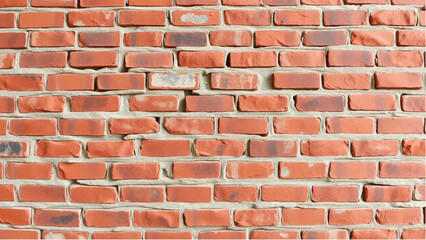 Brick wall background. Realistic brick wall vector illustration with detailed texture. Seamless brick wall.	