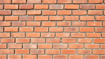 Brick wall background. Realistic brick wall vector illustration with detailed texture. Seamless brick wall.	