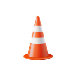Traffic cone PNG image with transparent background 