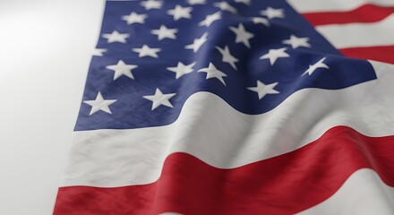 Fototapeta premium Stars and Stripes' Embrace AI Generated