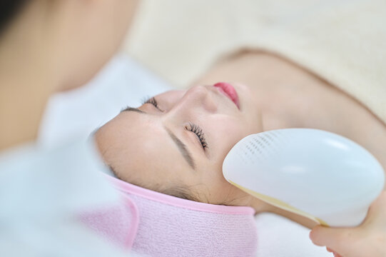 Female Face Laser Hair Removal Treatment