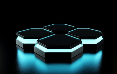 Futuristic Hexagonal Platform (1)