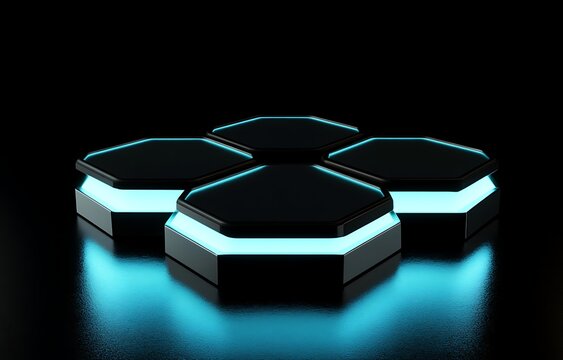 Futuristic Hexagonal Platform (1)