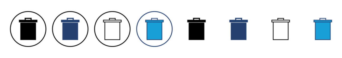 Trash icon vector. trash can icon. delete icon vector. garbage