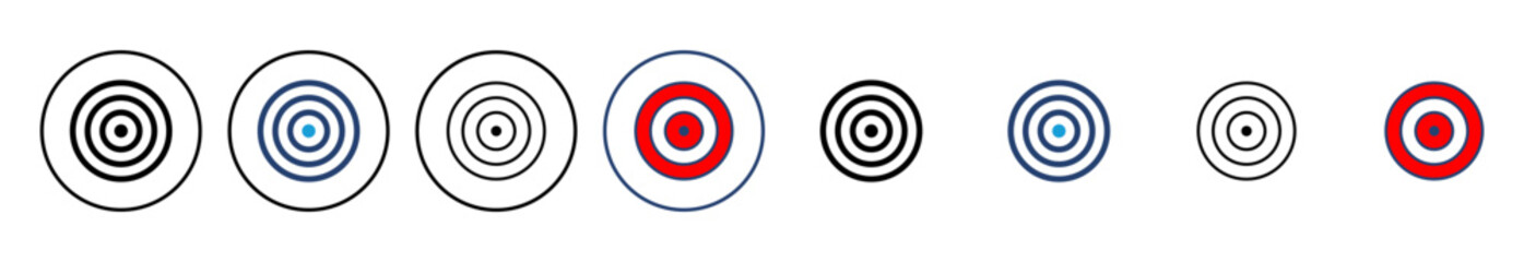 Target icon vector. goal icon vector. target marketing icon vector