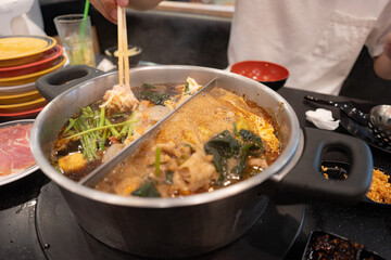 Food menu shabu restaurant hotpot 