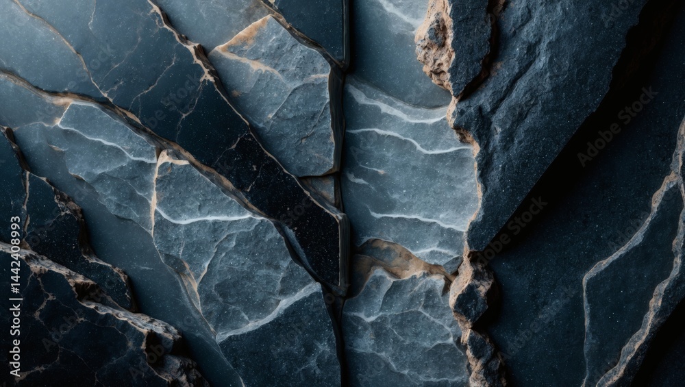 Aufkleber the detail view of cracked stone creating a beautiful textured background