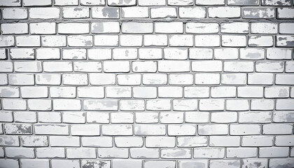 Obraz premium Old white brick wall as rough grunge background, asian style. with white shades