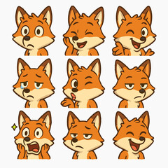 Fox emotions set icons cartoon vector
vector set collection cartoon animals illustration on white background
cartoon collection foxes
Collection of 9 cartoon animals