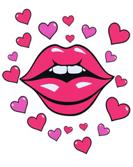 lips and heart