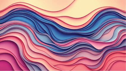 Wavy background. Abstract background. Groovy colorful wavy pattern background. Vector illustration.