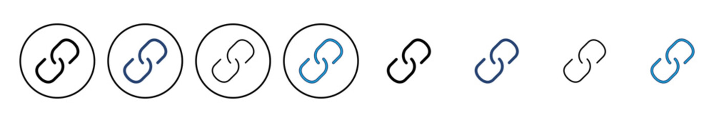 Link icon vector. Hyperlink chain symbol.