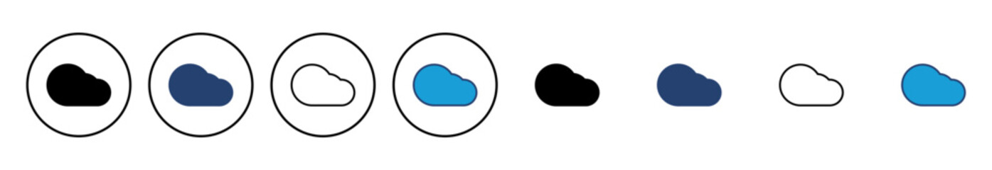 cloud icon vector. cloud vector icon