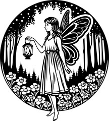 angel with a cross