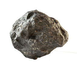 Obraz premium A meteorite isolated on white background PNG. GENERATIVE AI