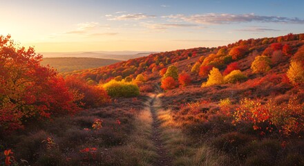Obraz premium Pan-European Alps in peak autumn color