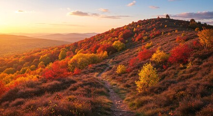 Obraz premium Pan-European Alps in peak autumn color