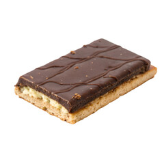 Chocolate cracker isolated on transparent background
