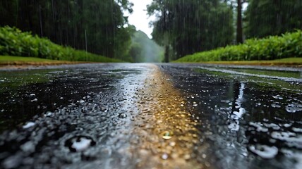 Fototapeta premium Behold enhanting spectacle of rains artistry