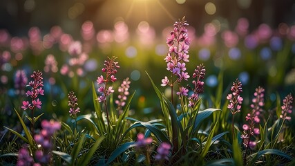 Obraz premium pink flowers in spring