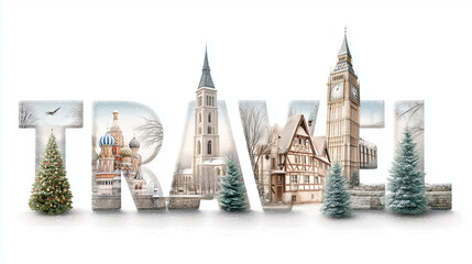 Obraz premium travel illustration