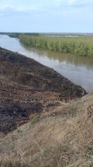 the Ishim River in the city of Petropavlovsk, North Kazakhstan region