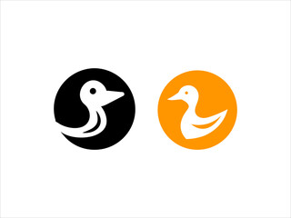Simple, stylized logo of three ducks logo in various colors.