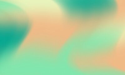 green, peach and cream gradient background