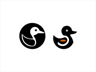 Simple, stylized logo of three ducks logo in various colors.