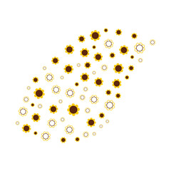 Sunflower Pattern Blob